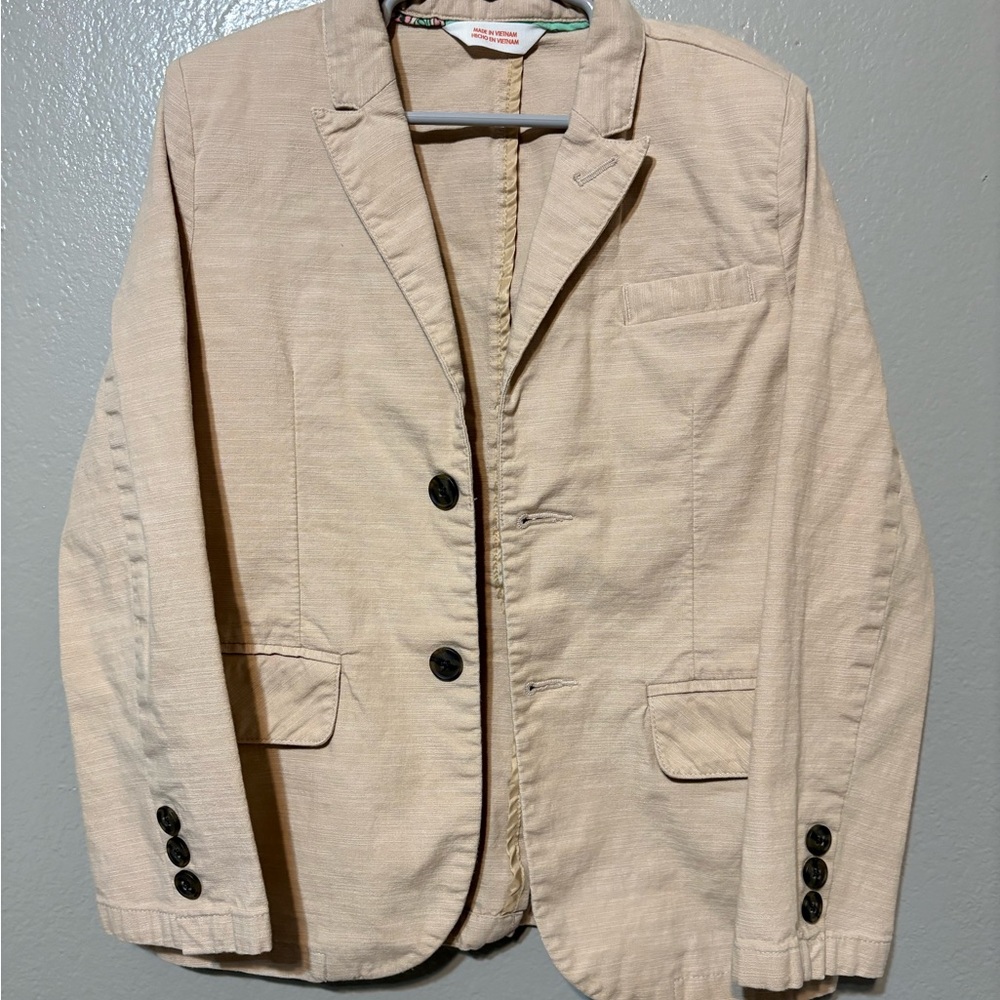 Kids Cat & Jack Size 7 Light‎ Beige Casual Blazer Jacket